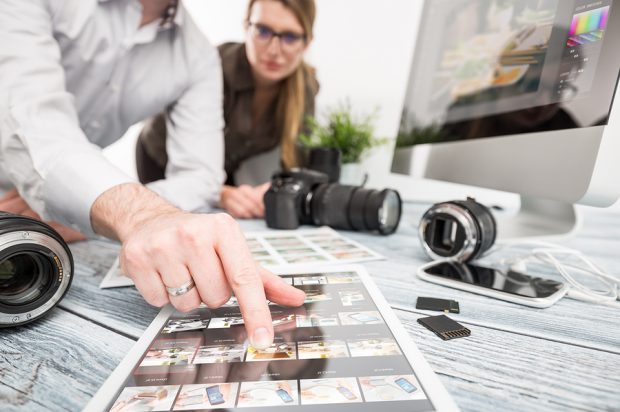 photographer journalist camera photo dslr editing edit designer photography teamwork team memories lighting shooting commercial contemporary shoot objects objective concept - stock image